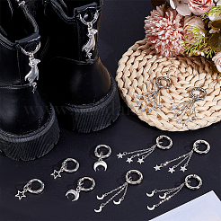 12 шт. 6 стильные подвески для обуви из сплава&nbsp;HJEW-HY00125