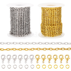 Наборы для самостоятельного изготовления цепей из железного кабеля&nbsp;DIY-TA0011-77