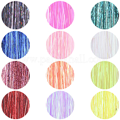 12шт 12 цвета лазерный парик из шерсти домашних животных&nbsp;OHAR-SP0001-05B