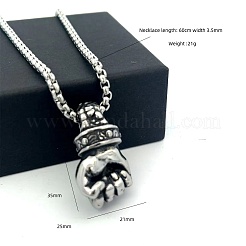 Минималистичные хип-хоп подвески в виде кулака из нержавеющей стали 304 для мужчин.&nbsp;ZI2468