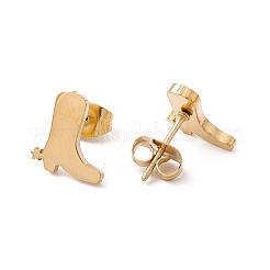 Серьги-гвоздики в форме ботинка из нержавеющей стали 304 для мужчин и женщин&nbsp;LS-EJEW-E163-11G