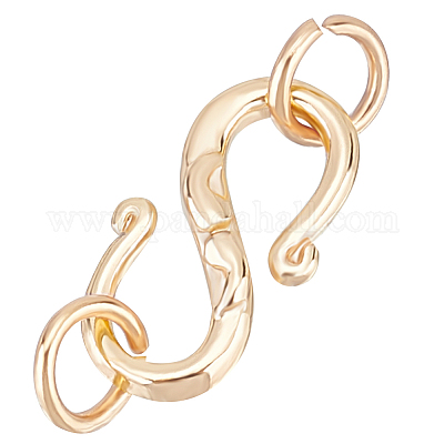 20 шт. латунные S-образные застежки FIND-BBC0002-80-1