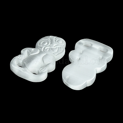 Натуральные селенит большие кулоны&nbsp;G-G113-01J-1