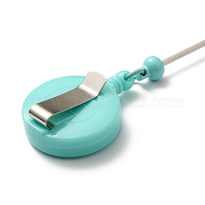 Катушки для бейджей из железа и пластика&nbsp;AJEW-G055-01A-1