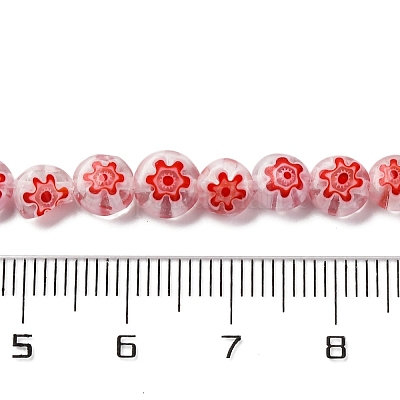 Ручной работы millefiori стеклянные бусины нитки LAMP-G164-11L-1