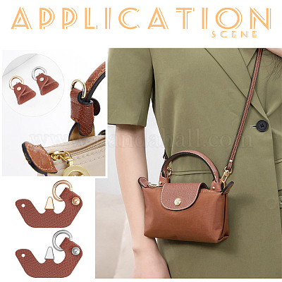 2 пара 2-цветных кожаных неповрежденных сумок с треугольной пряжкой&nbsp;FIND-WR0010-77B-1