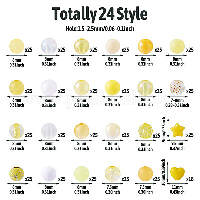 Пластиковые и акриловые бусины&nbsp;MACR-TA0002-14-1