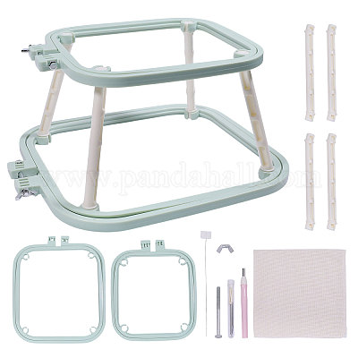 Пяльцы для вышивки крестом из АБС-пластика&nbsp;TOOL-WH0166-042-1