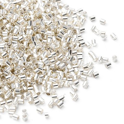 Зажимные бусины из латуни&nbsp;KK-YW0002-02S-1