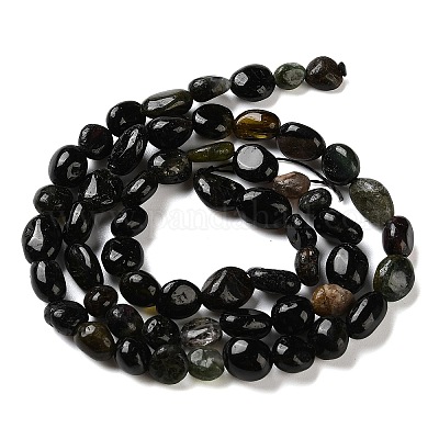 Натуральный турмалин бисер нитей&nbsp;G-C268-A02-6x8mm-1