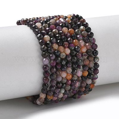 Натуральные рубиновые бисерные пряди&nbsp;G-L651-C07-3mm-1