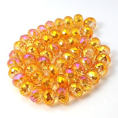 Гальванические стеклянные бусины EGLA-E005-04-1