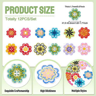 12 шт. полиэстеровые нашивки на одежду&nbsp;PATC-TAC0012-001-1