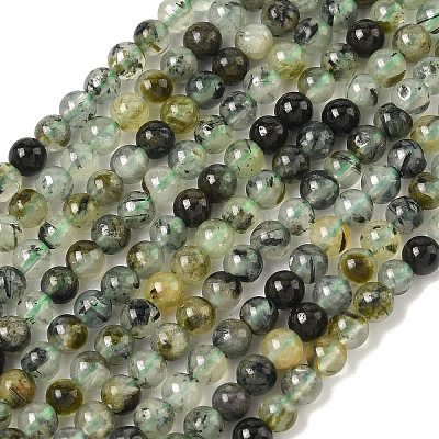 Природные пренит нитей бисера&nbsp;LS-G-K224-03-4mm-01-1