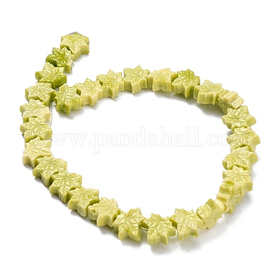 Резные бусины из синтетического коралла&nbsp;BSHE-H114-02A-1