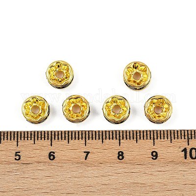 Латунные бусины разделители для поставки стразов&nbsp;RB-A014-Z8mm-02G-NF-1