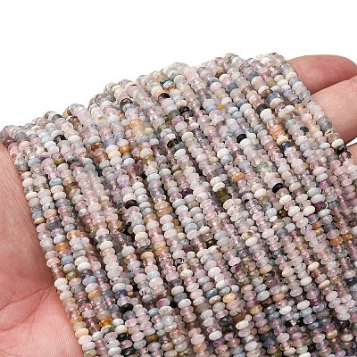 Природные морганит нитей бисера&nbsp;G-RM2025-D12-C-1