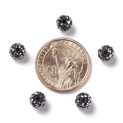 Pave disco бусины&nbsp;RB-A140-8mm-5-1