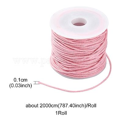 20м вощеных хлопковых шнуров&nbsp;YC-YW0001-05-134-1