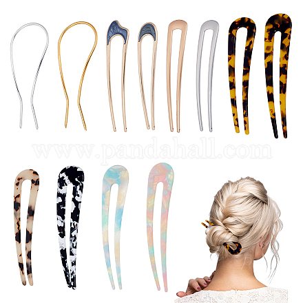 12 шт. 12 французских заколки для волос&nbsp;OHAR-GA0001-10-1