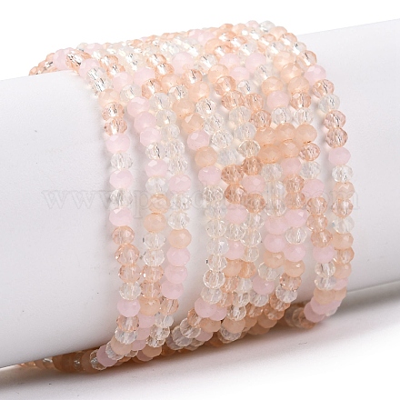 Стеклянные бусины GLAA-F106-B-17A-1