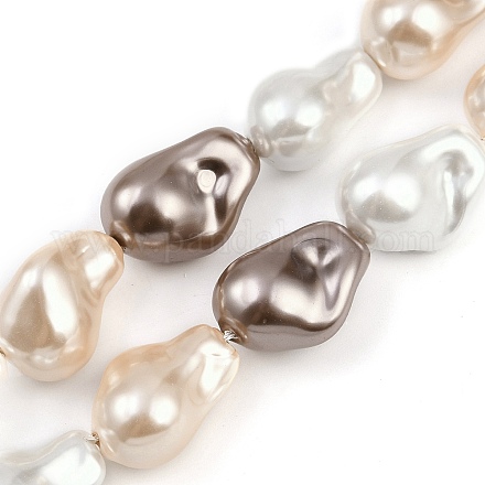 Гальванические стеклянные бусины GLAA-H039-07D-1