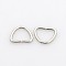 Tarnish Resistant 304 Stainless Steel Triangle Rings, Buckle Clasps, For Webbing, Strapping Bags, Garment Accessories, Stainless Steel Color, 8x9x1mm