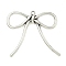 Tibetan Style Alloy Pendants, Bowknot, Antique Silver, 40x42x5mm, Hole: 2mm, about 182pcs/1000g.