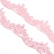 Polyester Costume Accessories, Applique Patch, Sewing Craft Decoration, Pink, 8x0.2cm
