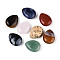 Natural Mixed Stone Pendants, Teardrop Charms, 23~23.5x17.5~18x8.5~9.5mm, Hole: 0.9~1mm