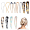 12Pcs 12 Style French Hair Forks, U Shape Updo Hair Pins Clips, for Thin Thick Hair, Matte Style, Mixed Color, 98~118x20~44x2~3mm, 1pc/style