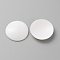 Resin Blank Buttons, for Craft Button Maker, Flat Round, White, 29.5x4.5mm