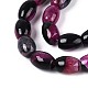 Окрашенные естественный агат бисер пряди&nbsp;G-T144-51A-02-3