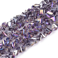 Гальванизируйте прозрачное стекло бисер нитей&nbsp;GLAA-N021-4mm-01