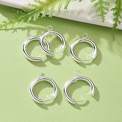 201 фурнитура для сережек-колец Huggie Hoop из нержавеющей стали&nbsp;STAS-P283-01G-S