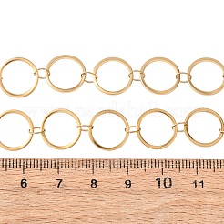 Цепочки из нержавеющей стали 304 с кольцами и звеньями толщиной 12 мм&nbsp;NJEW-P343-01C-G