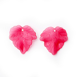 Осенняя тема прозрачные матовые акриловые подвески&nbsp;LS-X-PAF002Y-16