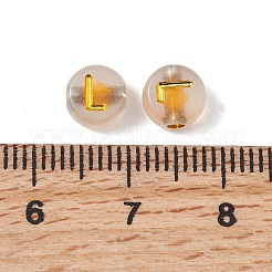 Светящиеся прозрачные акриловые бусины&nbsp;OACR-P037-01B-L