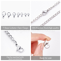 70 шт. 7 карабина-клешни из нержавеющей стали 304&nbsp;STAS-PH0001-45