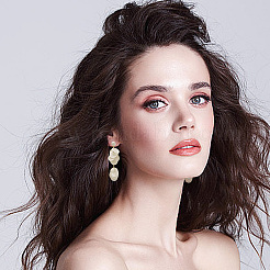 400 шт. плоские круглые подвески в форме ракушки&nbsp;BSHE-GO0001-02