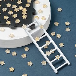 Спрей окрашены прозрачные стеклянные бусины&nbsp;GLAA-FS0001-01B