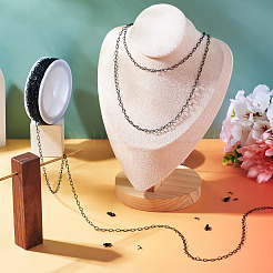 Набор для самостоятельного изготовления браслета-ожерелья из латунных цепочек в форме сердца&nbsp;DIY-TA0010-12