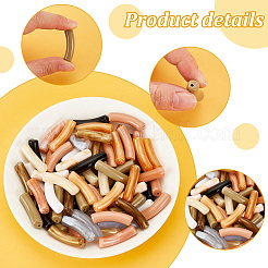 100шт 10 стиля непрозрачные акриловые бусины&nbsp;MACR-PH0001-72B