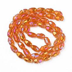 Гальванизируйте прозрачное стекло бисер нитей&nbsp;EGLA-N002-35-C05