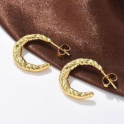 Серьги-гвоздики из нержавеющей стали 304&nbsp;EJEW-L296-055G