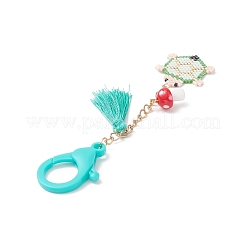 Черепаха ручной работы ткацкий станок узор бисер кулон украшения&nbsp;HJEW-MZ00012