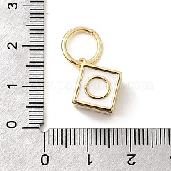 Латунь эмаль подвески&nbsp;KK-P338-43G-02