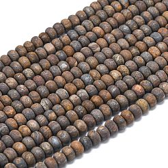 Природные бронзитом бисер нитей&nbsp;G-P575-A28-6x4mm