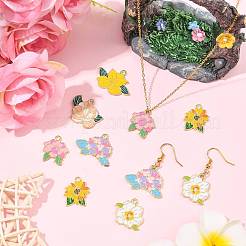 12шт 6 стиля подвески из сплава с эмалью&nbsp;ENAM-FS0004-11