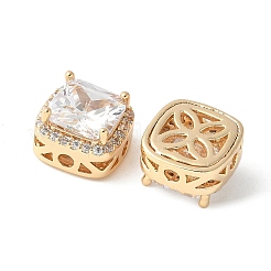 Латунные микро проложить кубического циркония бусы KK-A253-20G-04